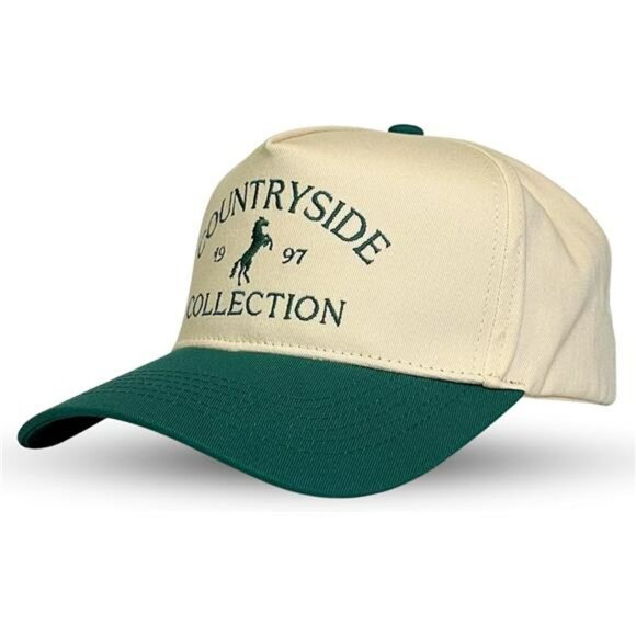 Vintage Western Trucker Hat Snapback Cowboy Cowgirl Camo Denim Cap for Men Women - Picture 1 of 7